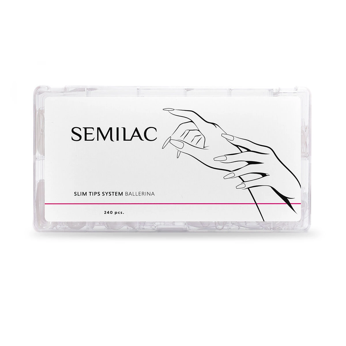 Semilac Slim tips system Ballerina 240szt.